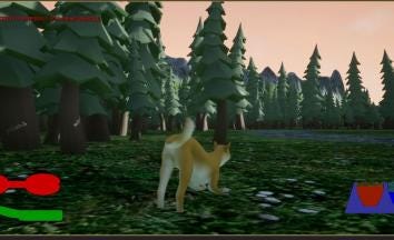 A still from "Woof (The Search for Home)," one of the games invented in Las Cruces during the 2019 Game Jam.