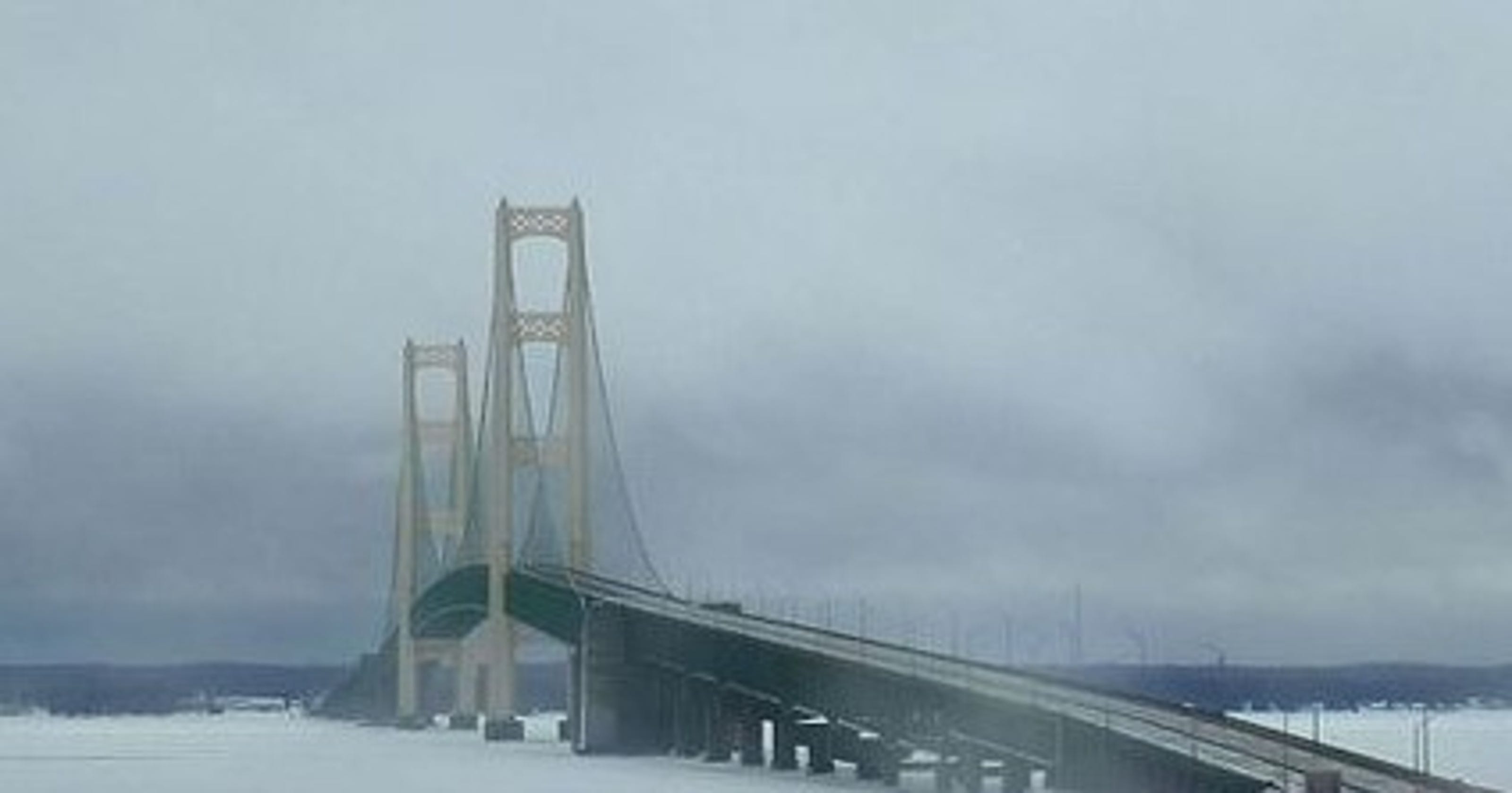 Mackinac Bridge partially closed due to high winds