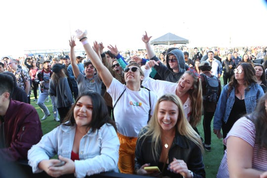Thousands attended the inaugural Kind Music Festival on Saturday in Desert Hot Springs. It was held at the future site of Tyson Ranch Resort.