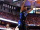 Feb 23, 2019; Syracuse, NY, USA; Duke Blue Devils forward Javin DeLaurier (12) dunks the ball as Syracuse Orange forward Elijah Hughes (33) looks on in the first half at the Carrier Dome. Mandatory Credit: Mark Konezny-USA TODAY Sports