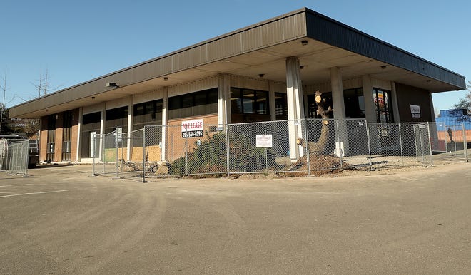 Construction of a drive-thru for a coffee shop is underway at the former Bank of America building on the corner of Sixth Street and Warren Avenue in Bremerton.