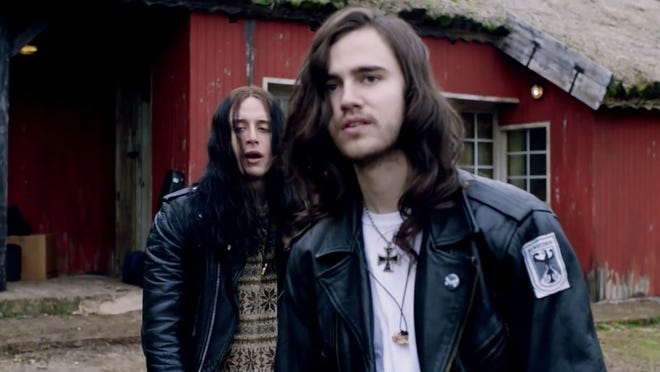 Rory Culkin and Anthony De La Torre in "Lords of Chaos."