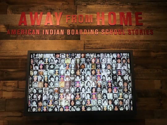 Scenes from the  “Away From Home: American Indian Boarding School Stories" exhibit at the Heard Museum.