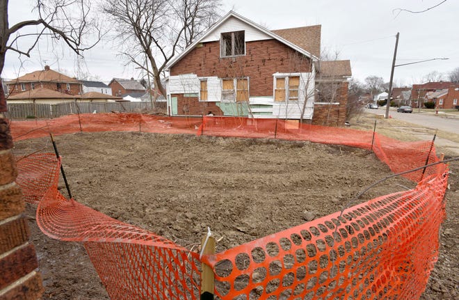 Chicago-based McDonagh Demolition was ordered to excavate this site on the 13000 block of Maiden Street in Detroit after it was discovered that some demolition materials there had not been properly removed.