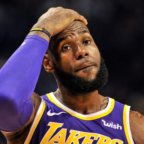 LeBron James and the Lakers are tied for 10th...