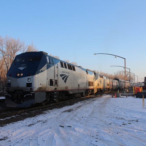 In this file photo, an Amtrak train heads to Orego