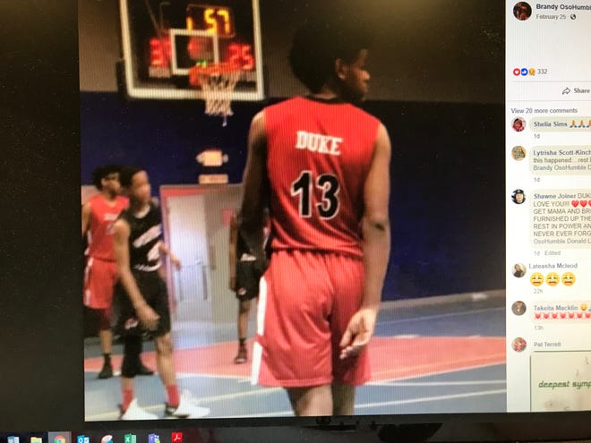 This Facebook post shows a photo of De'Anthony "Duke" Bunch, 15, who died in a car wreck on Saturday, Feb. 23, 2019.