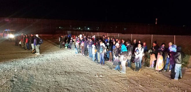 U.S. Border Patrol agents working at Sunland Park, NM apprehended approximately 180 illegal border crossers on Tuesday, Feb. 26.