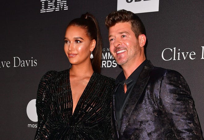 Robin Thicke and April Love Geary welcomed their second child together on Tuesday.
