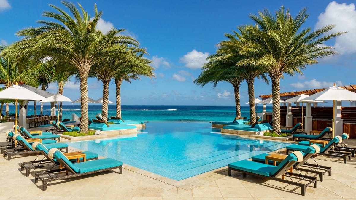 A five-star on Anguilla's Shoal Bay East Beach, Zemi Beach House Hotel & Spa sports a quartet of plush pools.