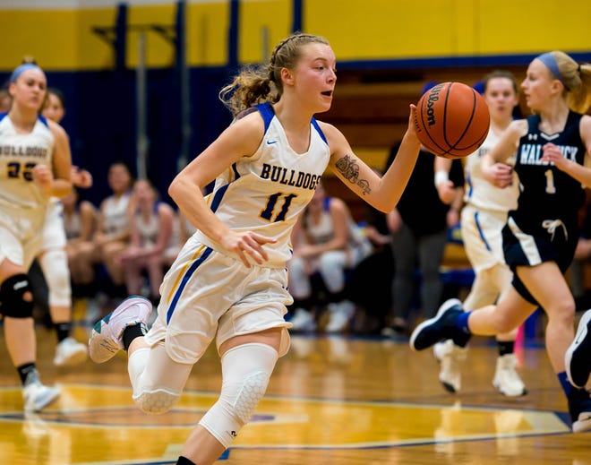 Senior Melissa Konopinski and the Butler girls basketball team advanced to the North 1 Group 1 second round after defeating Waldwick 58-32 in Tuesday's opening round.