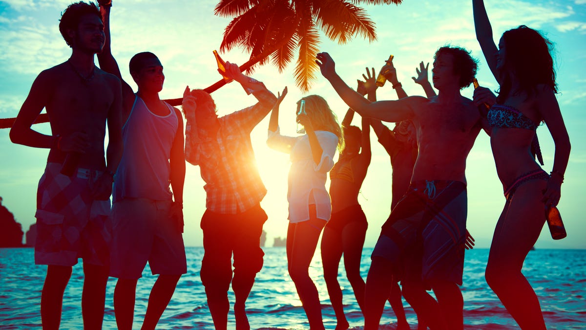 It's the time of year when regular travelers come face to face with young partygoers trying to escape the cold.