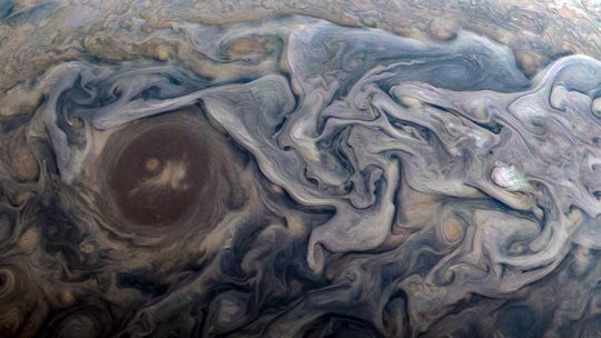 The NASA Juno spacecraft captured this image of Jupiter at 12:20. EST on February 12th. "Width =" 540 "data-mycapture-src =" "data-mycapture-sm-src ="