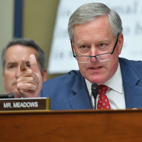 Rep. Mark Meadows, R-N.C., speaks as Michael...