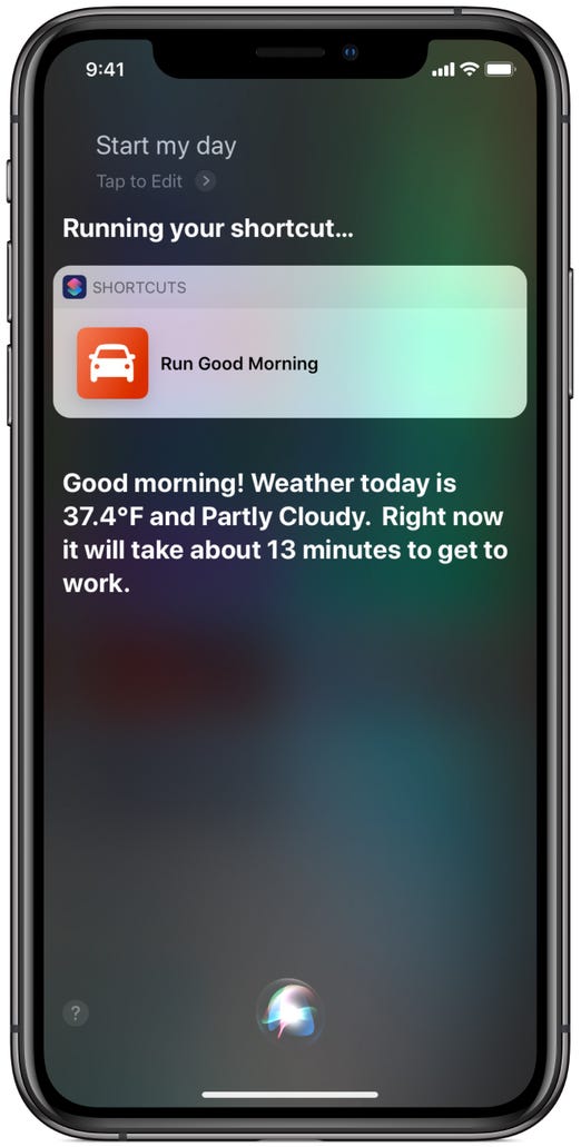 Siri Shortcuts How To Automate Tasks On The Iphone Via Voice Or A Tap - a morning routine as a siri shortcut