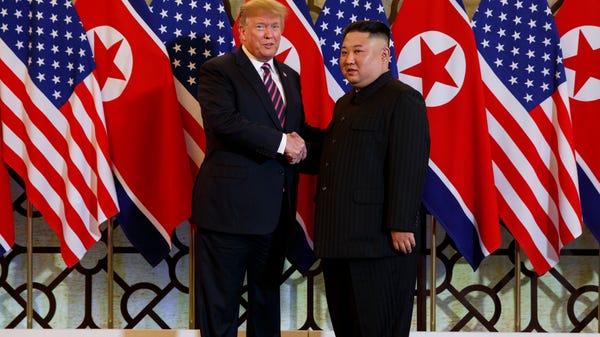 President Donald Trump and Kim Jong Un
