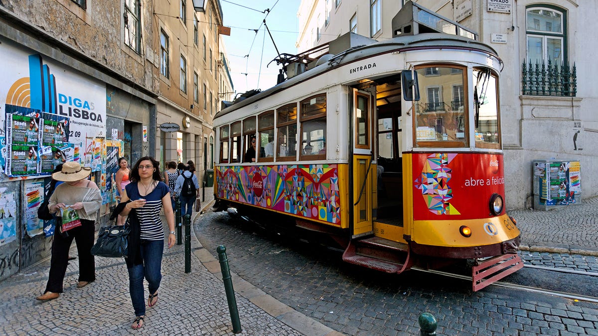 Lisbon's trolleys can get unbearably crowded, so have a plan if you want to ride one.
