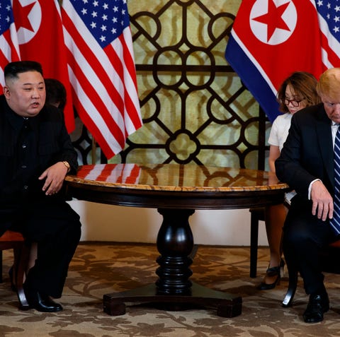 President Donald Trump meets North Korean leader...