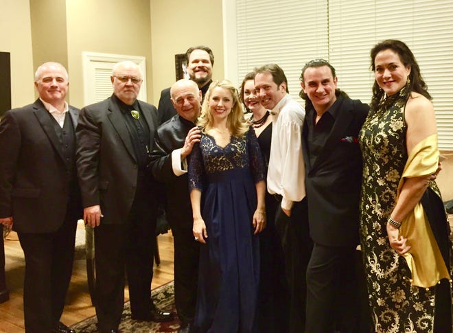 David Cangelosi, second from right, with a group of opera stars and pianists, some of whom will visit Montgomery for the 12th annual Vann Vocal Institute.