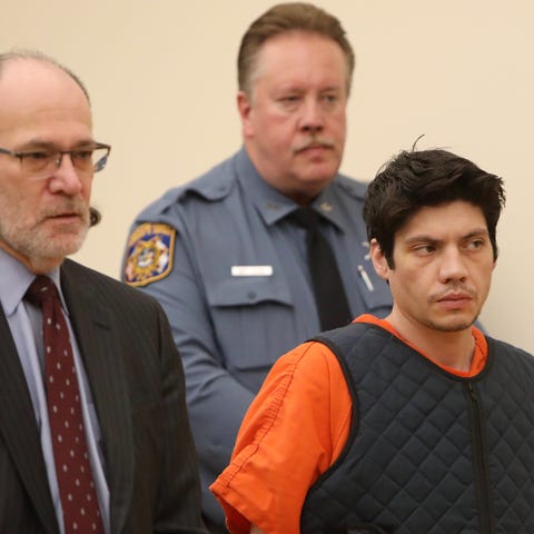 Jason Mendez, right, appears with attorney Bruce K