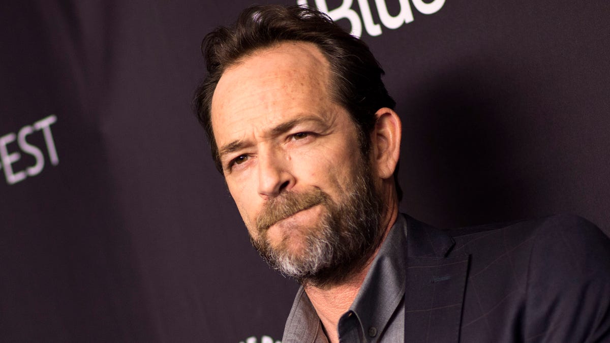 Actor Luke Perry attends the PaleyFest screening of "Riverdale" March 25, 2018 in Hollywood.
