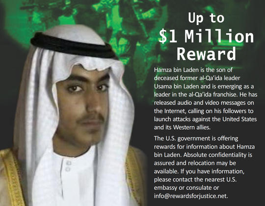 An opinion from the State Department asking for information about Hamza bin Laden.