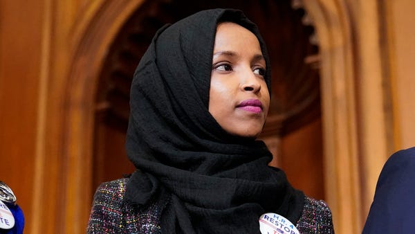 Rep. Ilhan Omar, D-Minn., joins  lawmakers to...