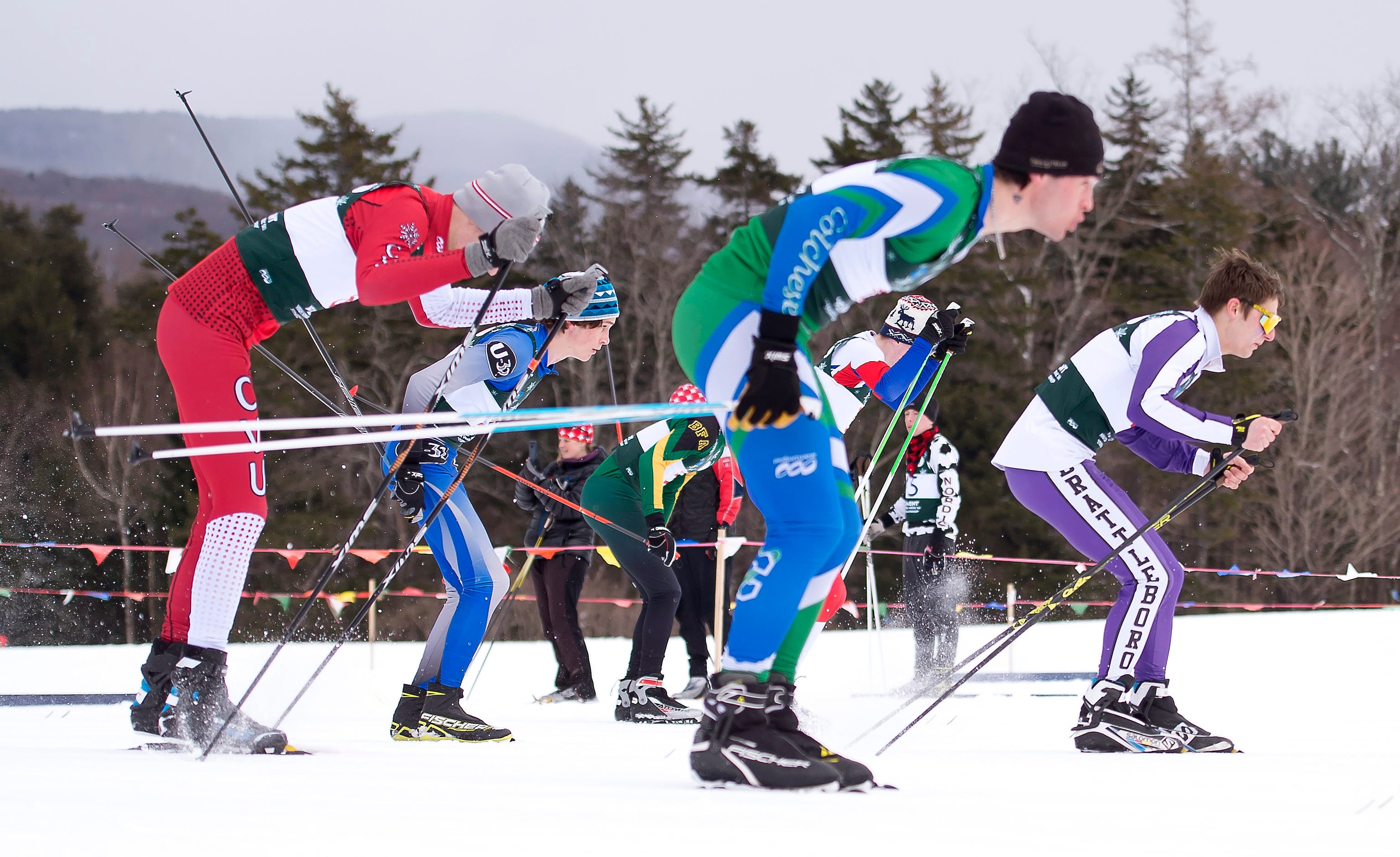 CVU, Brattleboro, Middlebury and U-32 on top after Day 1 of Nordic championships