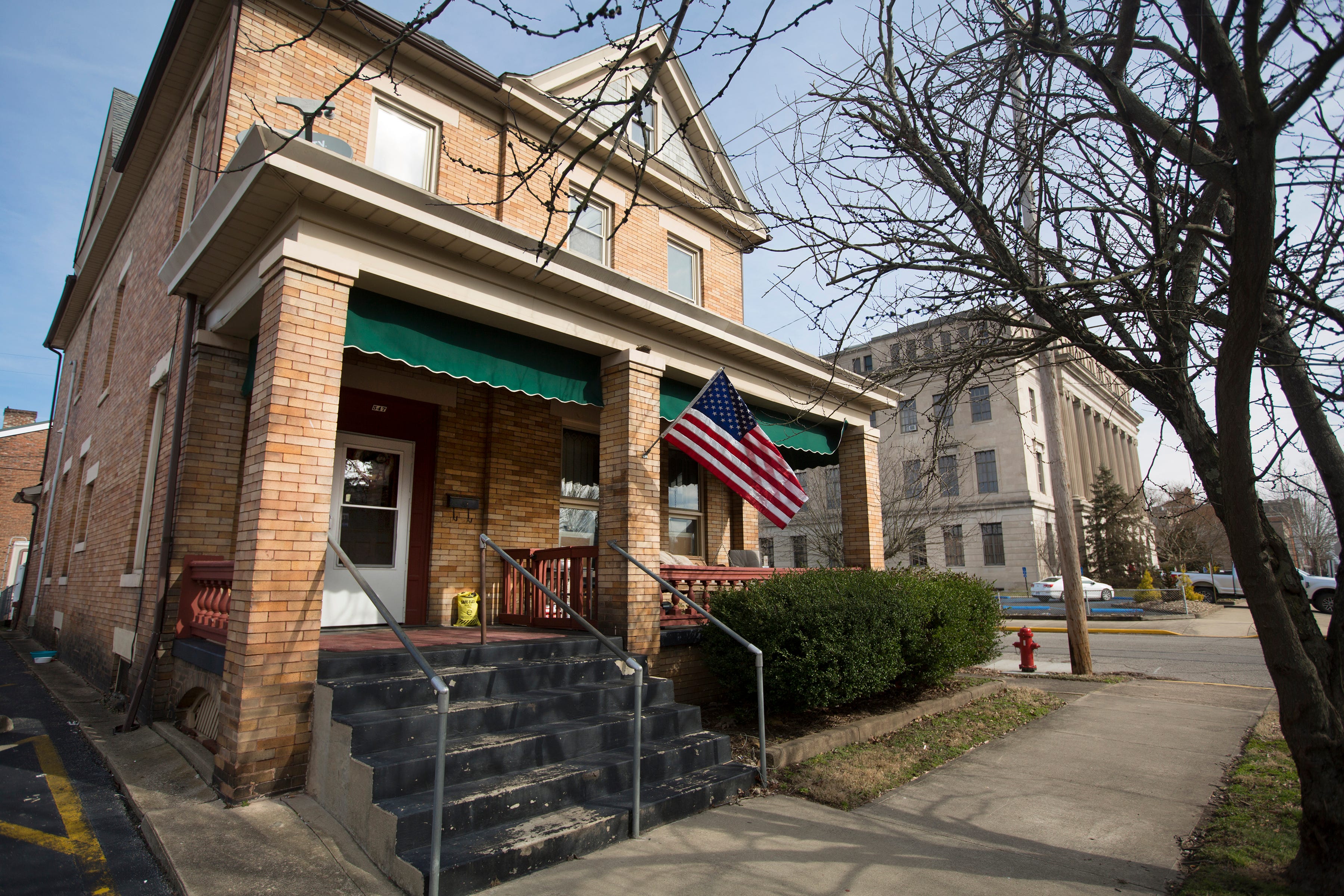 Michael Mearan's home and law office sits conveniently next to the Scioto County Courthouse.