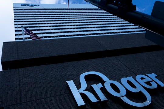 A view of the Kroger Corporation office ar 1014 Vine Street in Cincinnati on Tuesday, March 5, 2019. 
