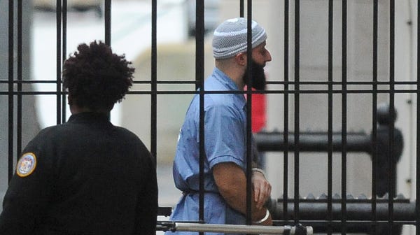 Adnan Syed, seen here in a Baltimore courthouse...