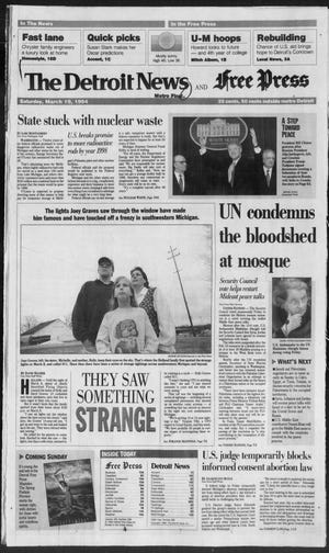 The Detroit News and Free Press, March 20, 1994. The newspapers printed a combined Saturday and Sunday paper at the time.