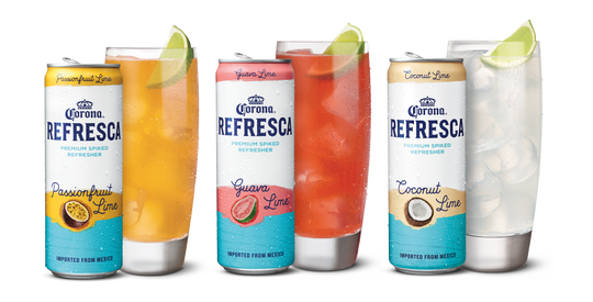 New from Corona is its first non-beer product, Corona Refresca, a flavored malt beverage available in three varieties: Passionfruit Lime, Guava Lime and Coconut Lime. Coming later in March to six states – California, Texas, Arizona, New Mexico, Florida, North Carolina — and nationally in early May.