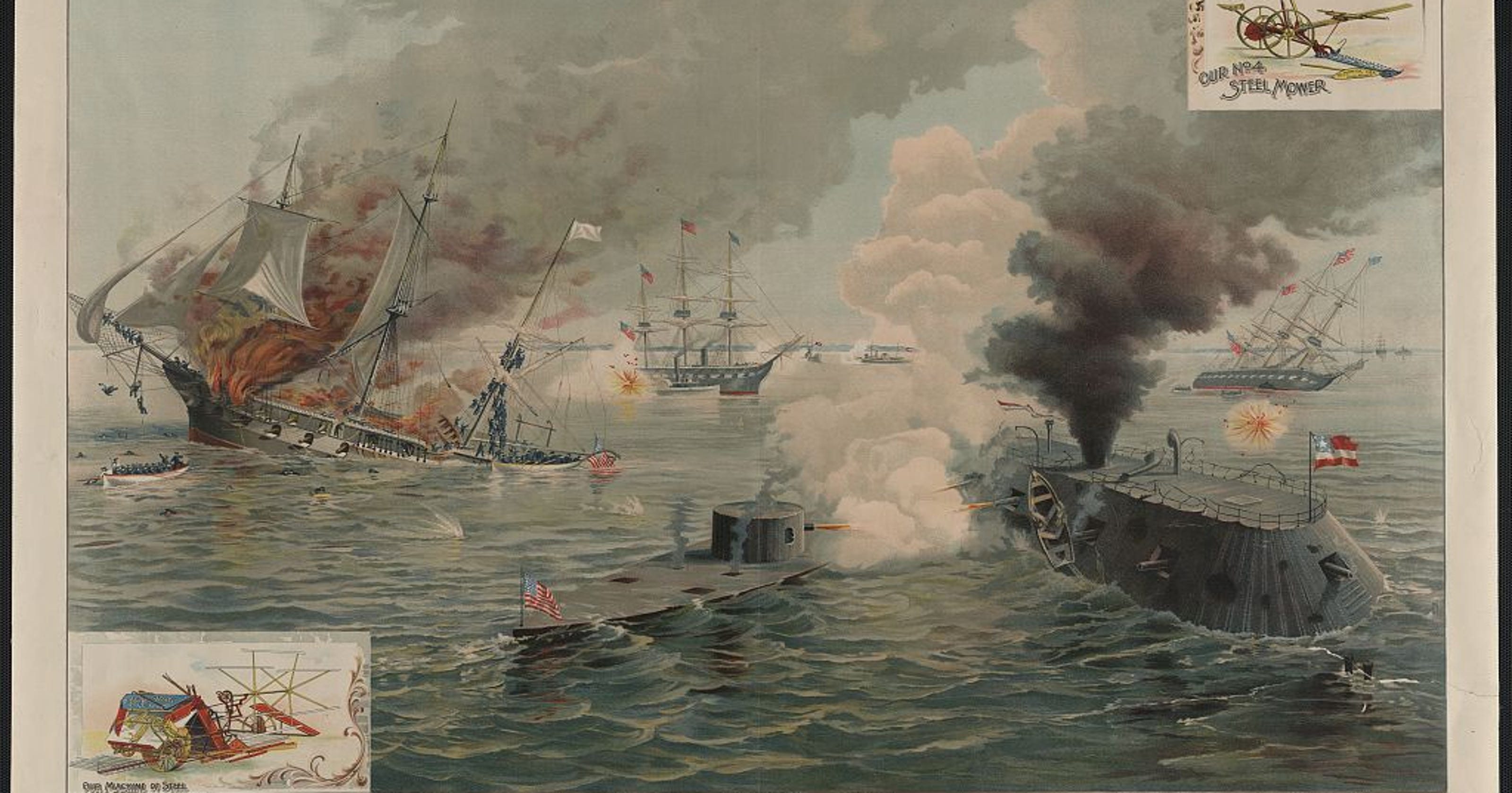 Today in History, March 9 Civil War ironclads Monitor and Merrimac clash