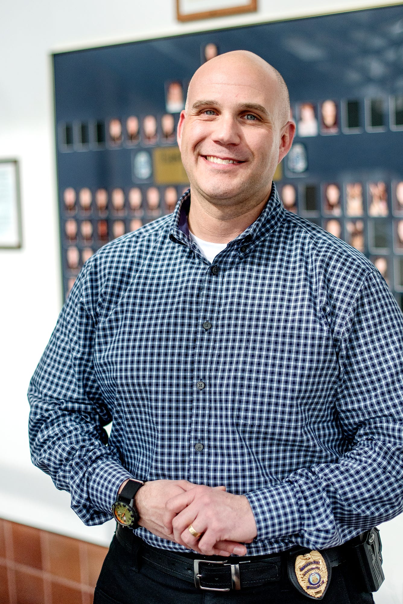 East Lansing Police Deputy Chief Steve Gonzalez photographed on Monday, March 4, 2019, at the East Lansing Police Department.