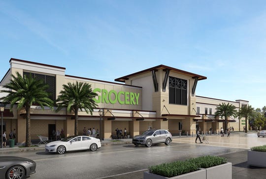 Crescent B Commons shopping center, will be anchored by a major grocery store.