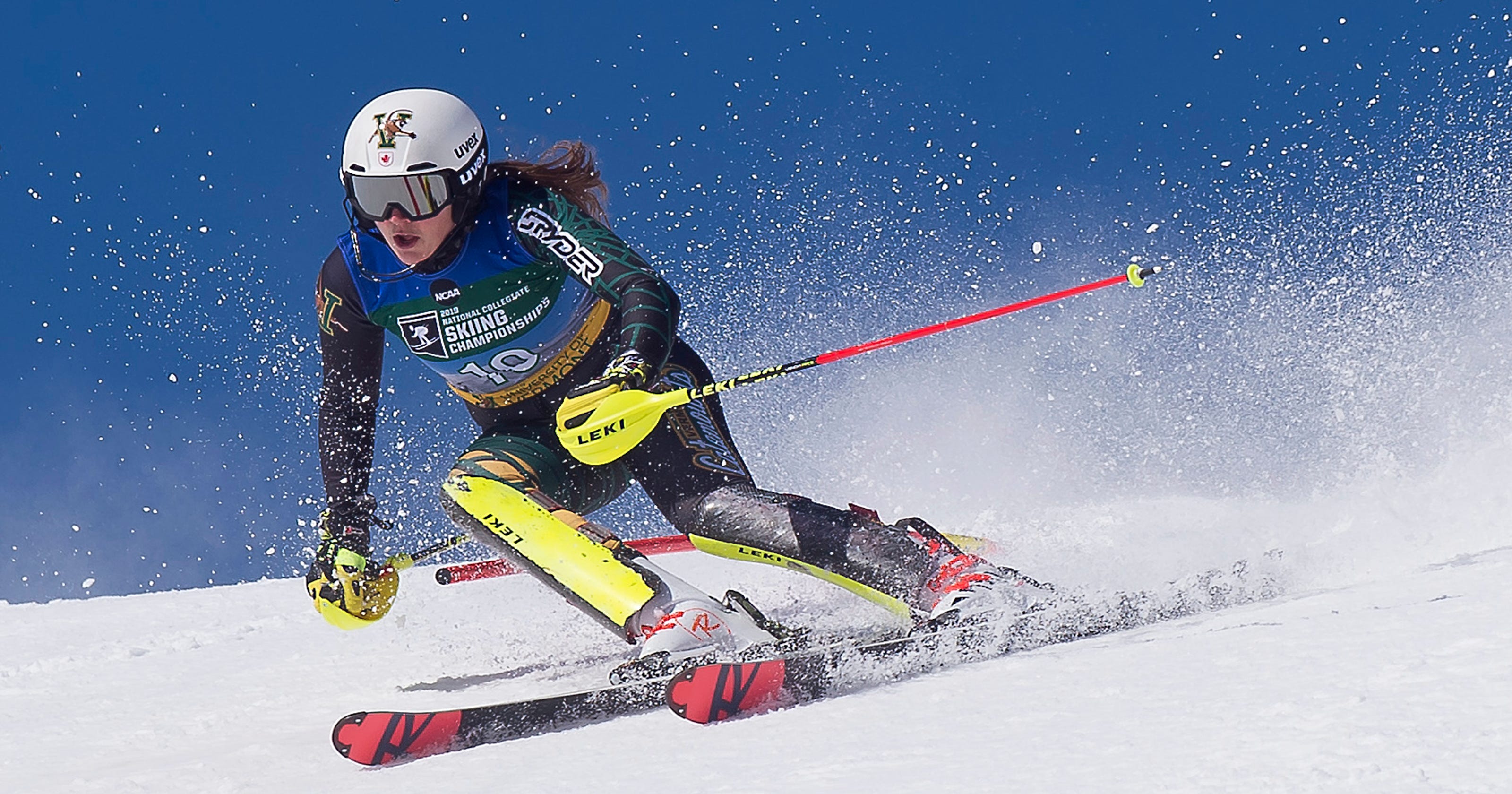 NCAA ski championships UVM's St. Germain captures slalom crown for