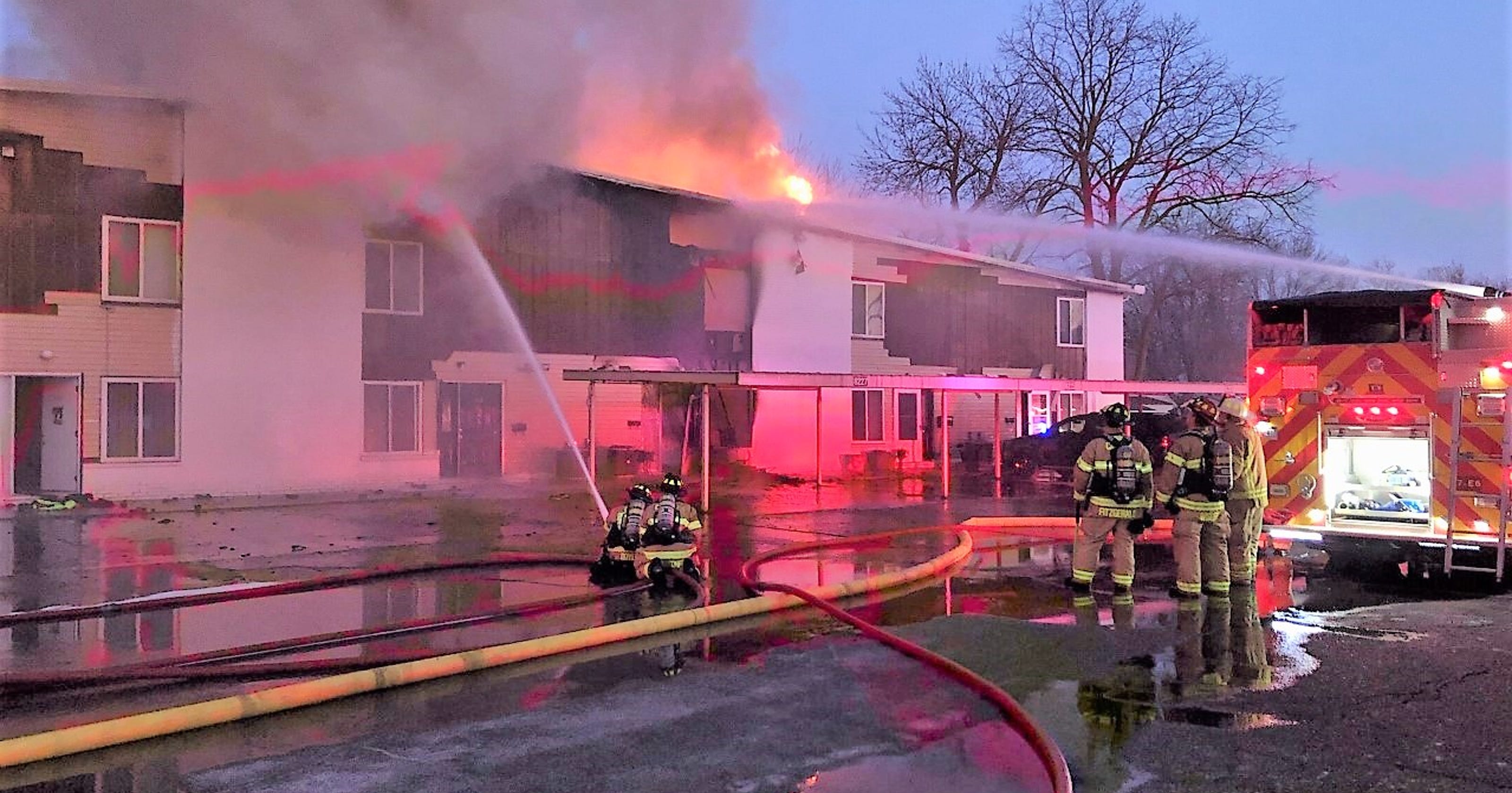 Serious fire at Canton Crossings apartment complex