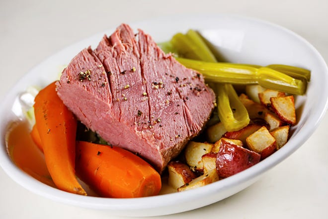 Chef Jeff Mitchell has crafted corned beef and cabbage to celebrate St. Patrick's Day at The Local in Bed Bath & Beyond Plaza in North Naples.
