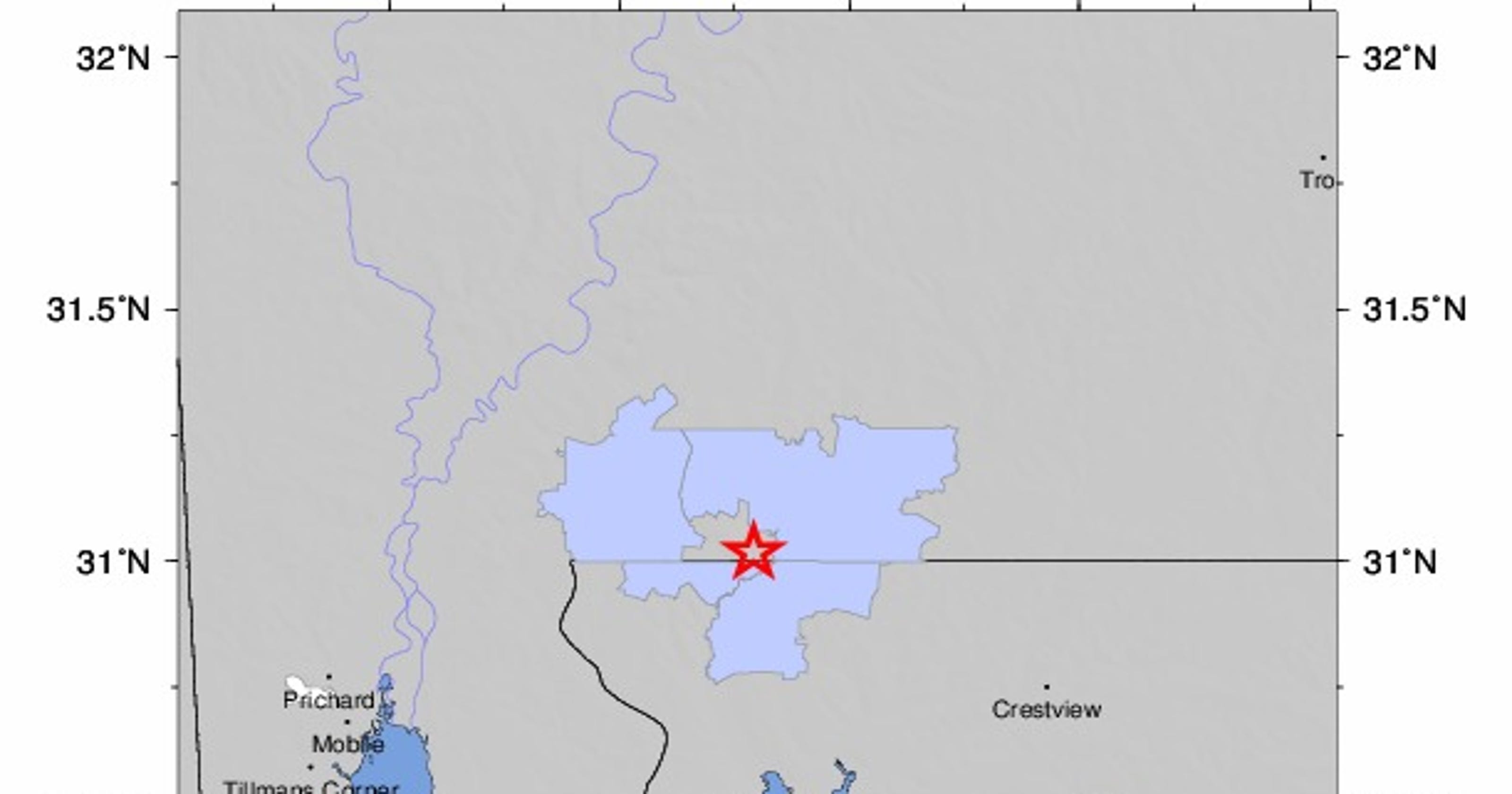 Earthquake hits Flomaton, Alabama, days after quake reported in Jay, Florida