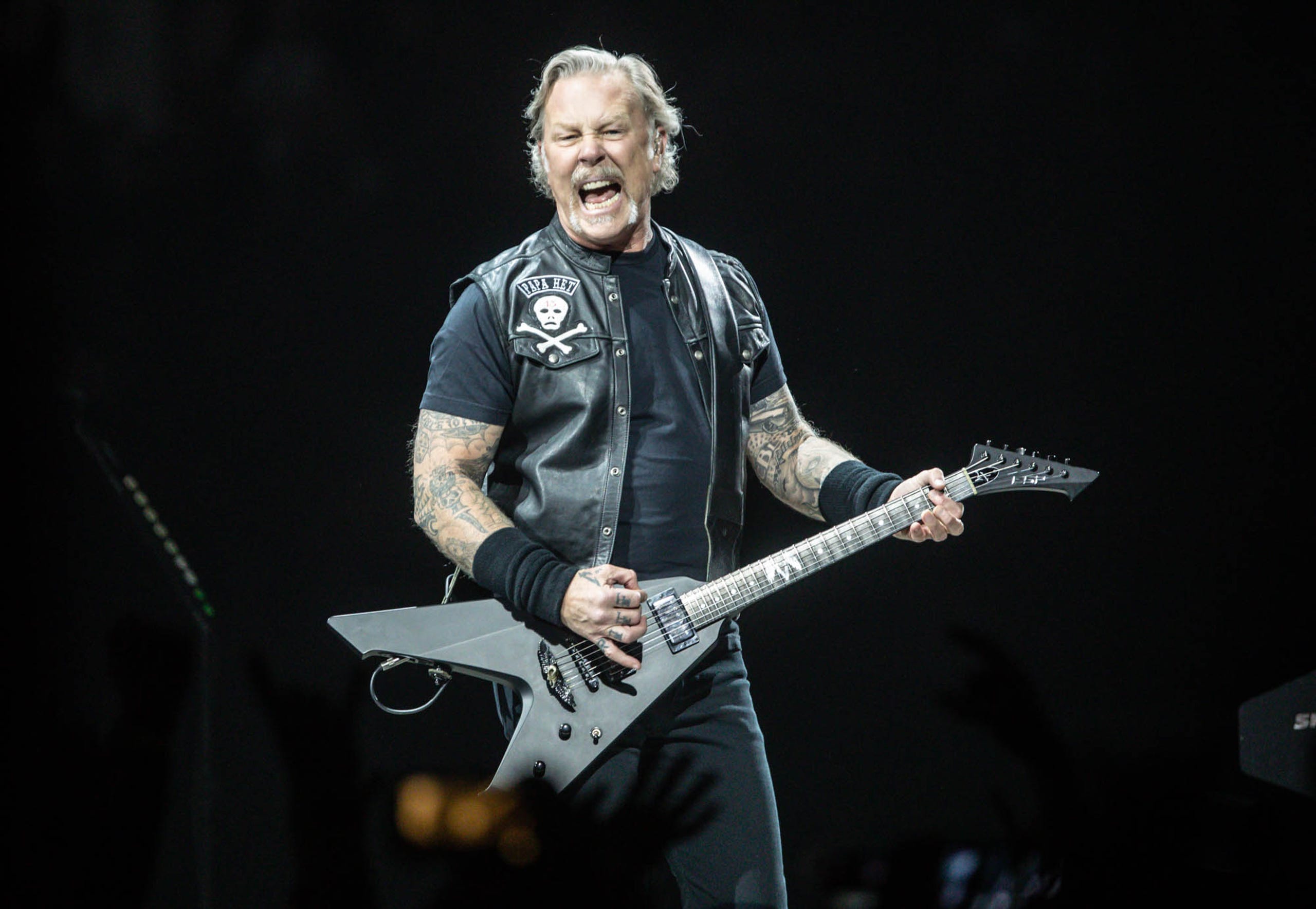 metallica concert in indianapolis: heads bang and hair flies