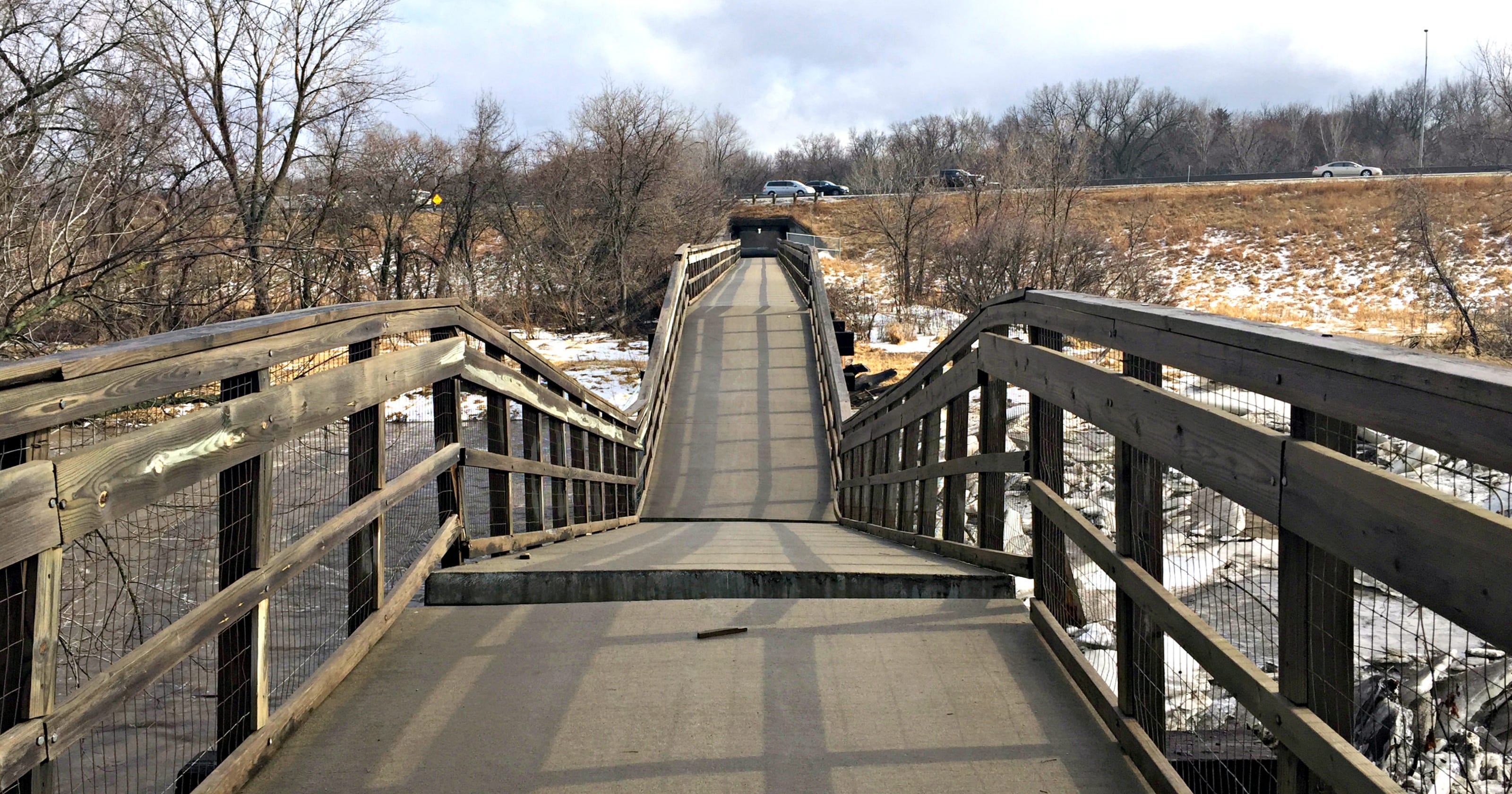 Central Iowa weather Trestle Trail Bridge in Johnston collapses in ice jam