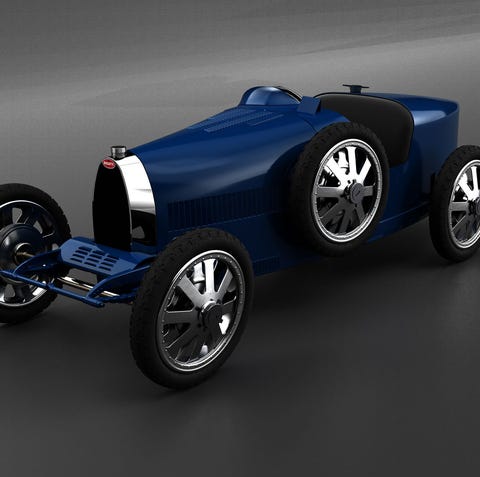 The Bugatti Baby II is styled after the Type 35...