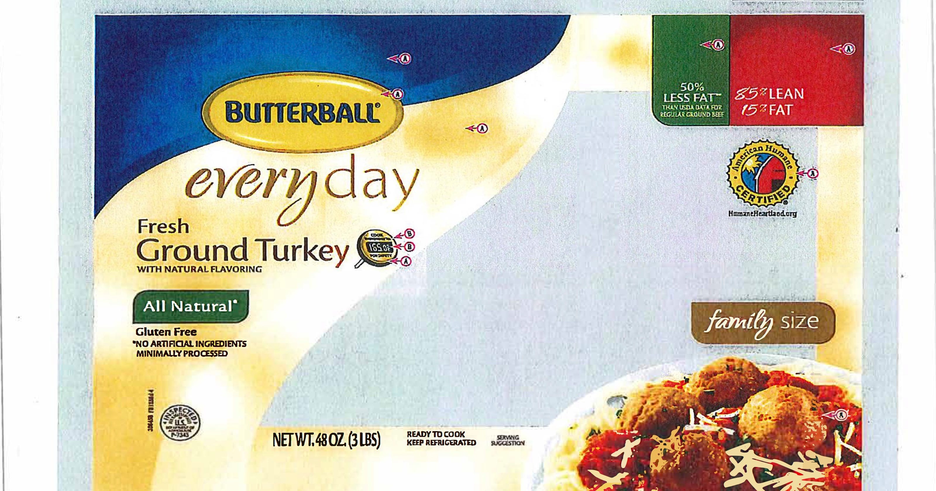 Some recalled Butterball ground turkey was sent to food banks
