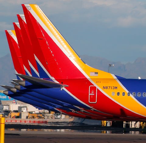 A group of Southwest Airlines Boeing 737 MAX 8...