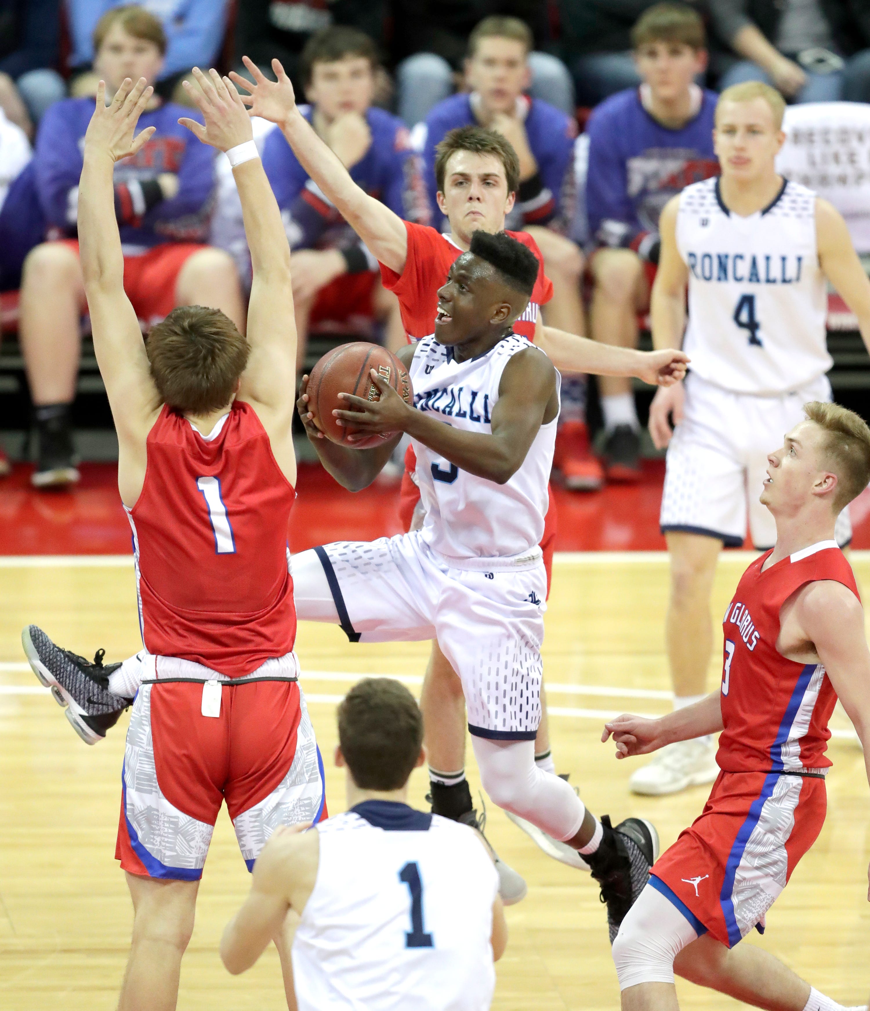 Wiaa State Basketball Roncalli Falls To New Glarus In Semifinal