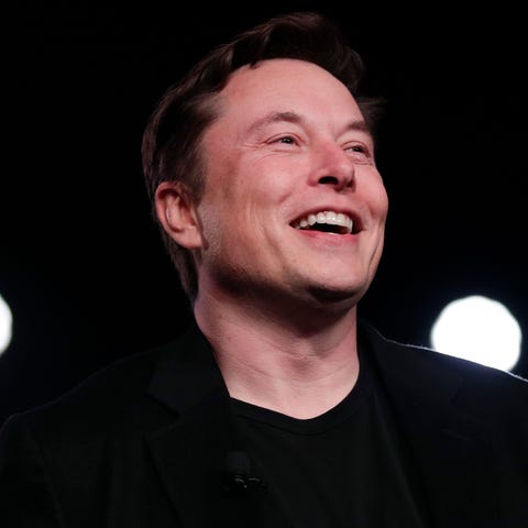 Tesla CEO Elon Musk speaks before unveiling the Mo