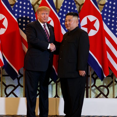 President Donald Trump and North Korean leader Kim