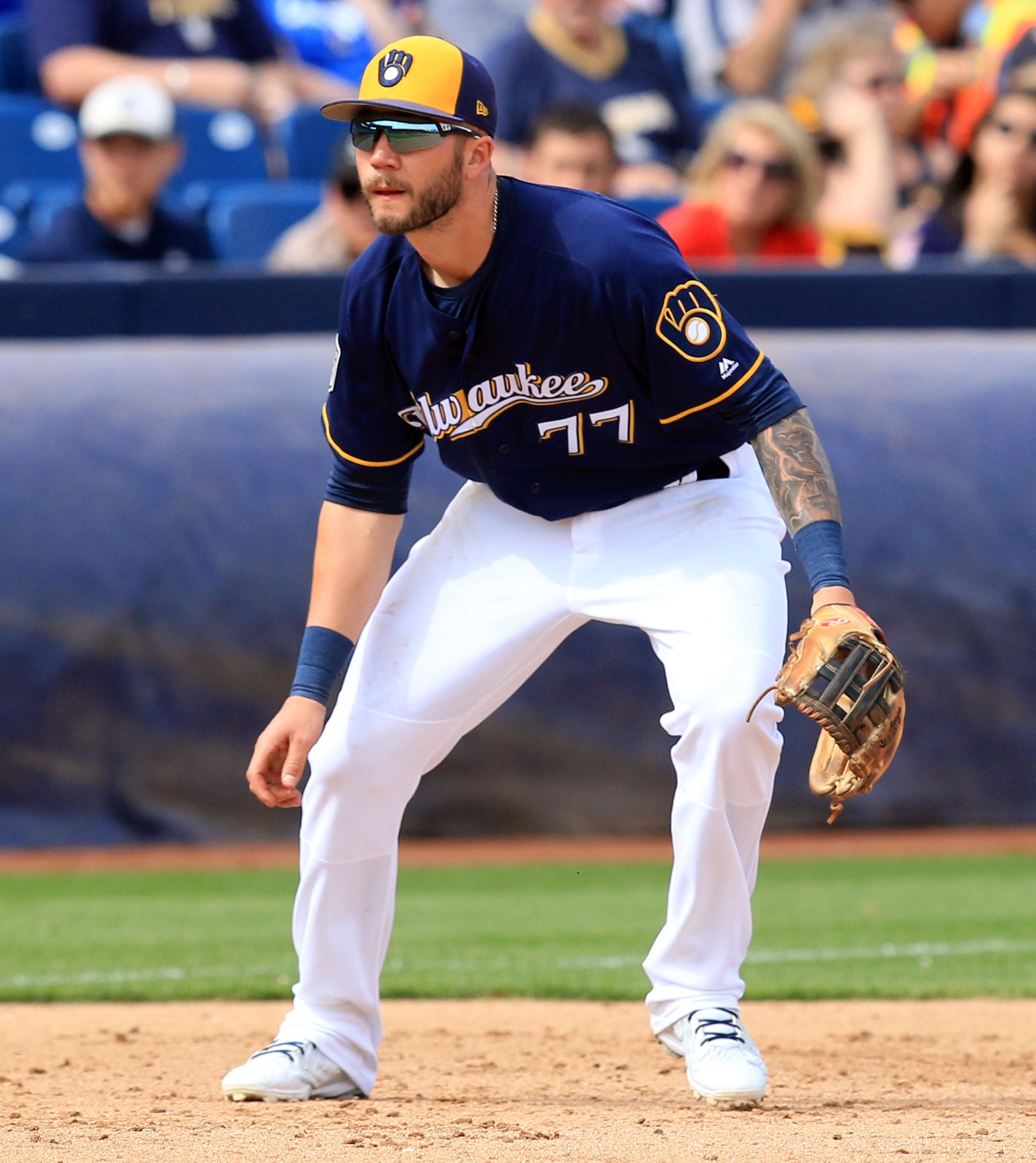 Brewers former third-base prospect Lucas Erceg is now pitching