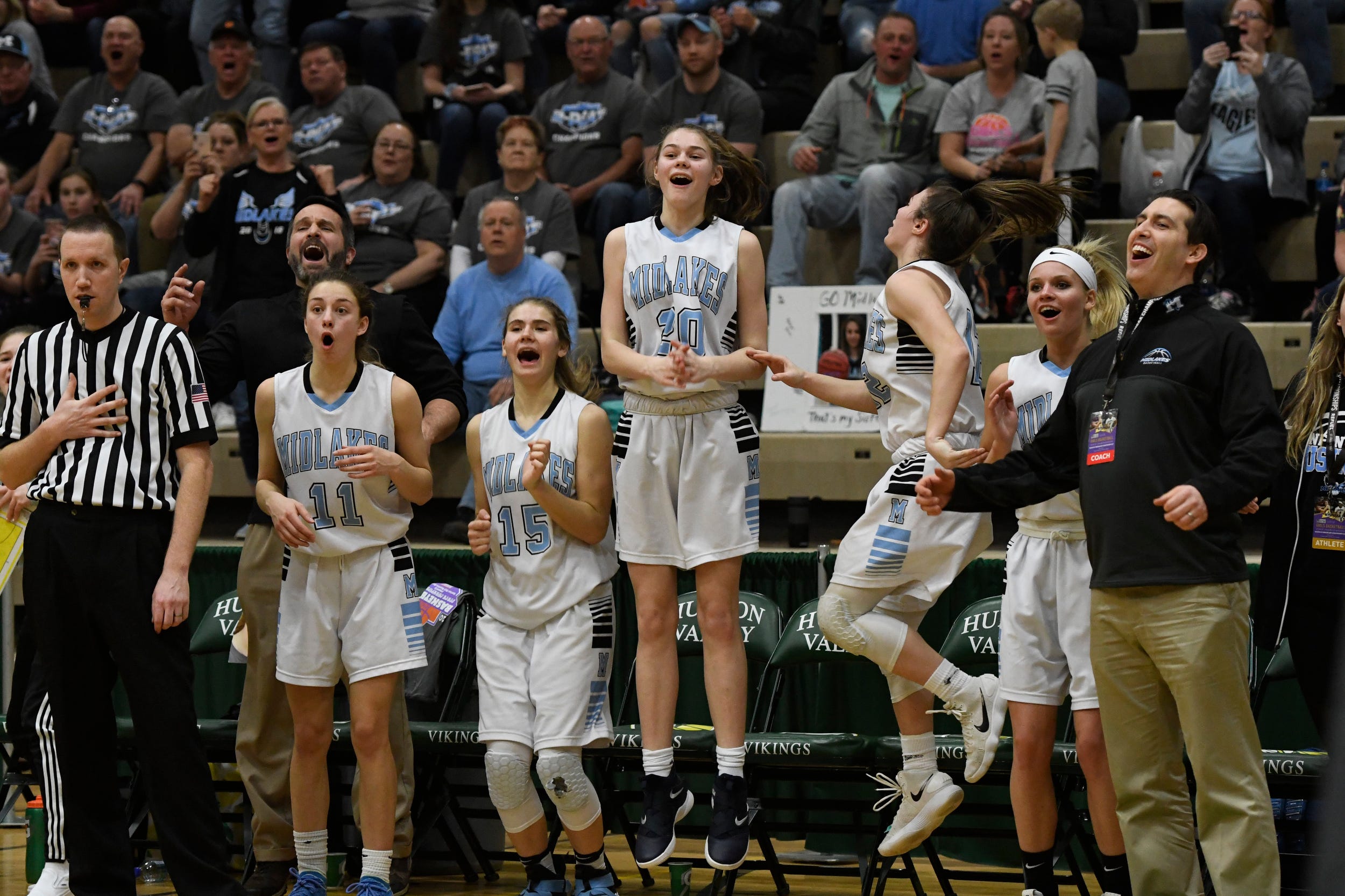 Midlakes girls basketball Screaming Eagles defeat Canton in Class B semis
